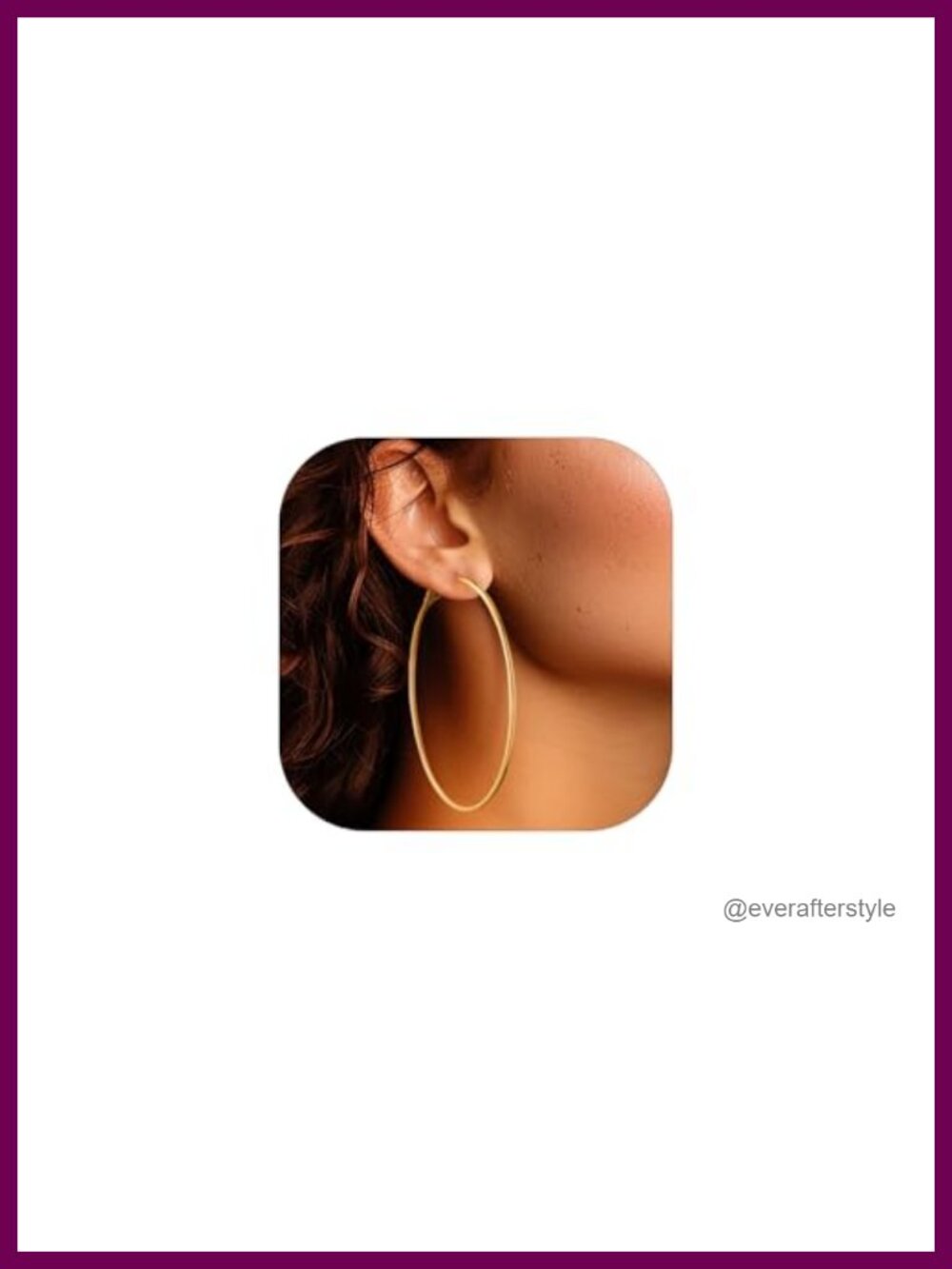 14K Gold Plated Large Hoop Earrings for Women 2mm Thin Hypoallergenic 316L